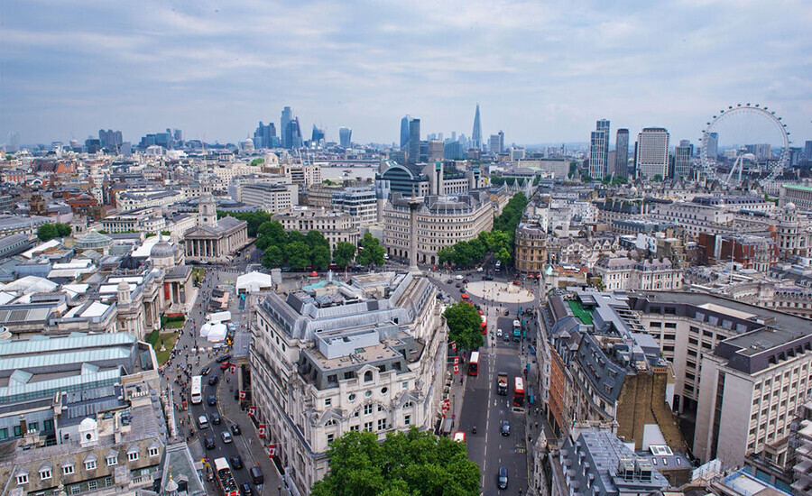 Iconic view from The New Zealand High Comission London Penthouse Suite
