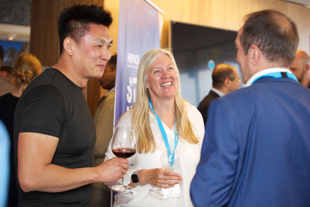 Guests mingle with speakers at NZ High Commission, Steel Horizons London