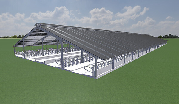 Flat-roof Wintering Shed Render