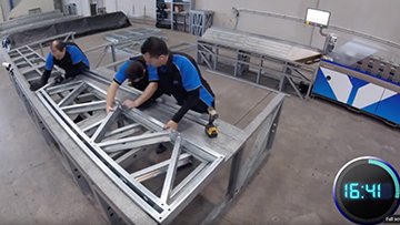 Bathroom Pod framing and assembly