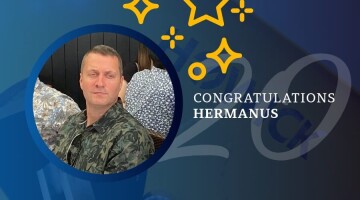 Hermanus du Plessis celebrates 20 years at Howick