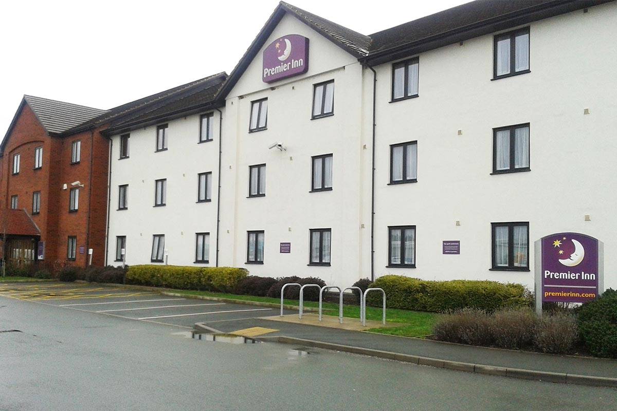 Premier Inn and Table Table Restaurant, Oswald Cross, Oswestry, Shropshire