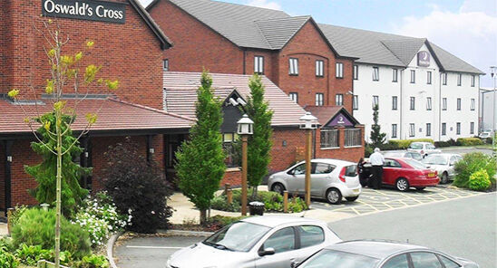 Premier Inn and Table Table Restaurant, Oswald Cross, Oswestry, Shropshire